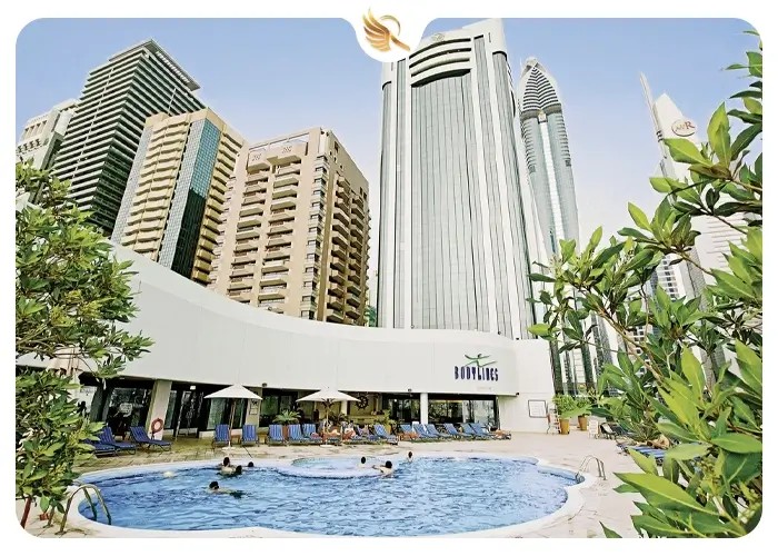 معماری و درب ورودی هتل روتانا دبی